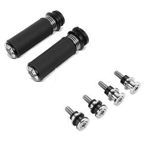 Set: Lenker-Griffe 1" Zoll Craftride HG2 CNC Alu für Harley-Davidson Softail Fat Bob / 114 18-21 Elektronischer Gasgriff + Anbausatz Docking Hardware Kit für Harley-Davidson Softail 18-21 52300646 Craftride_1