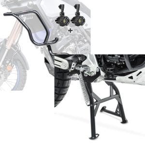Set: Set Sturzbügel oben unten + Scheinwerfer für Yamaha Tenere 700 19-21 Motoguard schwarz + Hauptständer für Yamaha Tenere 700 19-21 ConStands_1
