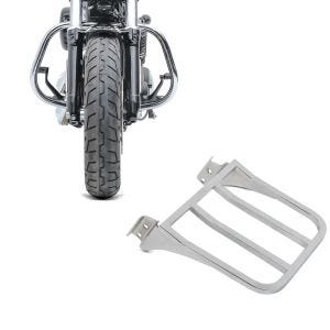Set: Sturzbügel für Harley Davidson Sportster 1200 Custom 04-20 HS5 chrom Craftride + Gepäckträger für Harley Sportster 1200 Custom 04-20 chrom Craftride_1