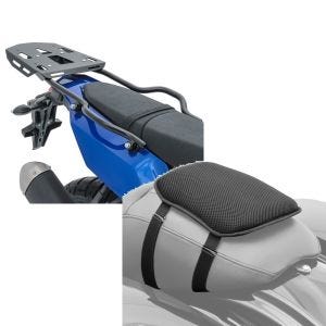Set: Gepäckträger + Halter für Yamaha Tenere 700 19-21 Bagtecs SLP Gepäckbrücke + Gel Sitzkissen Yamaha Tenere 700 Komfortkissen S Tourtecs schwarz_1