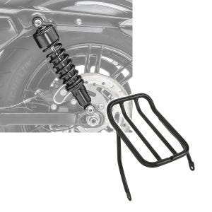 Set: Stoßdämpfer 11,9 Zoll Harley Davidson Sportster 1200 Nightster 08-12 Craftride schwarz + Gepäckträger Rear Rack für Harley Davidson Sportster 2007-2020 schwarz Craftride_1