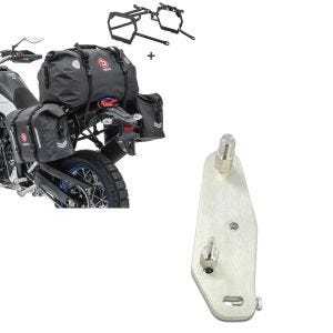 Set: Satteltaschen Set WP8 für Honda Africa Twin 1100 20-21 mit Hecktasche und Kofferträger Bagtecs + Adapterplatte für ConStands Power Honda Africa Twin Adventure Sports 1100 20-21_1
