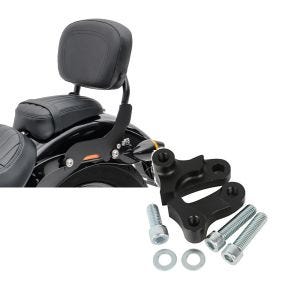 Set: Sissy Bar für Harley Fat Bob 10-17 schwarz CXS Craftride + Tieferlegungskit 1,75" Zoll für Harley Dyna Fat Bob 08-17 Tieferlegung Craftride_1