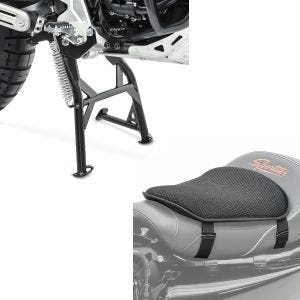 Set: Hauptständer für Yamaha Tenere 700 19-21 ConStands + Gel Sitzkissen Yamaha Tenere 700 Komfortkissen M Tourtecs schwarz_1