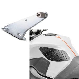 Set: Adapterplatte für ConStands Power Suzuki SV 650/ S 03-08 + Tankpad seitlich für Suzuki SV 650 / S / X Seiten Tankpad Zaddox Grip M schwarz_1