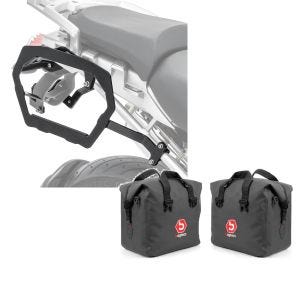 Set: Kofferträger für BMW R 1200 GS Adventure 06-13 Bagtecs SLP für Alukoffer und Satteltaschen + Aluminium Koffer Innentasche für BMW R 1200 GS / Adventure 04-18 rechts und links Bagtecs_1