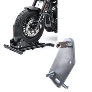 Set: Radwippe für Honda CBR 1000 RR Fireblade / SP Constands Easy Plus Vario einstellbar schwarz + Adapterplatte für ConStands Power Honda CBR 1000 RR Fireblade/ SP/ SP-2 08-19_1
