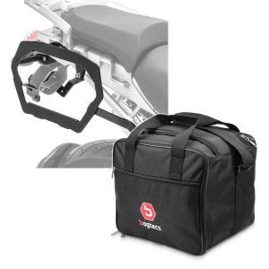 Set: Kofferträger für BMW R 1200 GS Adventure 06-13 Bagtecs SLP für Alukoffer und Satteltaschen + Innentasche Aluminium Topcase für BMW R 1250 GS / 1200 GS /Adventure 04-21 Alukoffer Bagtecs MT1_1
