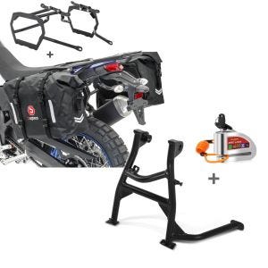 Set: Satteltaschen Set WP8 für Yamaha Tenere 700 19-21 mit Kofferträger Bagtecs + Set Hauptständer ConStands und Bremsscheibenschloss Alarm mit Erinnerungskabel Tourtecs für Yamaha Tenere 700 19-21_1