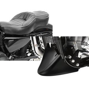 Set: Doppel Sitzbank für Harley Sportster 883 Iron 09-20 VM2 Sitz Craftride + Bugspoiler für Harley Sportster 883 Iron 09-20 Craftride_1