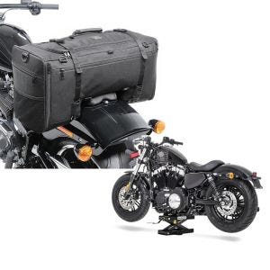 Set: Hecktasche für Honda Shadow VT 750 C SQ1 Craftride 52l schwarz + Hebebühne für Honda Shadow VT 750 / 600 / 125 C Scherenheber ConStands Mini-Lift schwarz_1