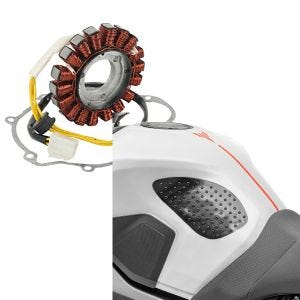 Set: Lichtmaschine Stator für Suzuki GSX-R 750 / 600 06-15 Alternator Zaddox + Seiten Tankpad für Suzuki GSX-R 750 / 600 Grip S_1