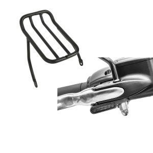Set: Gepäckträger Rear Rack für Harley Davidson Sportster 2007-2020 schwarz Craftride + LED Lenkerblinker für Harley Davidson Sportster Forty-Eight 48 / Special Lumitecs Blinker M2 getönt_1