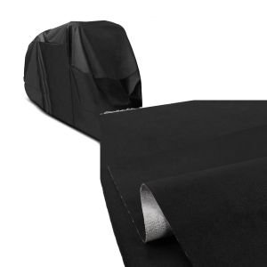 Set: Abdeckplane Husqvarna 701 Enduro / Supermoto  FS 450 Craftride XL in schwarz + Sitzbank-Bezug 140x100cm für Husqvarna 701 Supermoto anti-rutsch_1