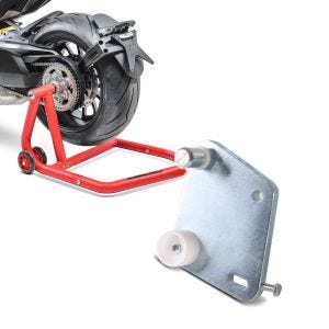 Set: Einarmständer Ducati Multistrada 1200 10-17 Montageständer ConStands Single-One rot + Adapterplatte für ConStands Power Ducati Multistrada 1200 10-14_1