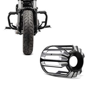 Set: Sturzbügel für Harley Davidson Sportster Forty-Eight 48 (XL 1200 X) 10-20 Craftride Mustache schwarz + Ölfilter Abdeckung für Harley Davidson Sportster Forty-Eight 48 10-20 Craftride HF1_1