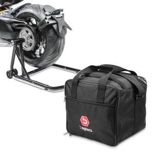 Set: Einarmständer BMW R 1200 GS 13-18 Montageständer ConStands Single-Classic schwarz + Innentasche Aluminium Topcase für BMW R 1250 GS / 1200 GS /Adventure 04-21 Alukoffer Bagtecs MT1_1