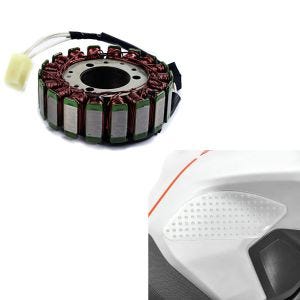 Set: Lichtmaschine Stator für Suzuki GSX-R 750 / 600 00-05 Alternator Zaddox + Seiten Tankpad Grip Pad M für Suzuki GSX-R 750 / 600_1