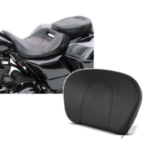 Set: Sitzbank für Harley Street Glide Special 15-21 Craftride RH3 schwarz-rot + Sissybar Rückenpolster für Harley Davidson Street Glide Special 15-21 schwarz Craftride_1