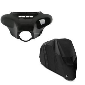 Set: Batwing Verkleidung für Harley Davidson Electra Glide Ultra Limited 14-21 Craftride + Abdeckplane Harley Electra Glide Ultra Classic / Limited Craftride XXXXL in schwarz_1