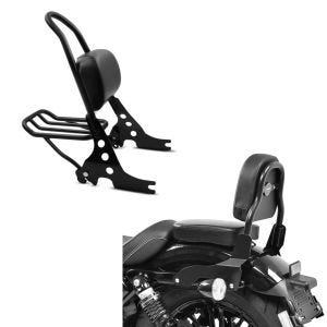 Set: Sissybar Harley Davidson Sportster Forty-Eight 48 10-20 Craftride Fast Rider-M inkl. Gepäckträger schwarz + Sissy Bar CSS Fix für Harley Davidson Sportster Forty-Eight 48 10-20 schwarz Craftride_1