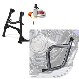 Set: Set Hauptständer ConStands und Bremsscheibenschloss Alarm mit Erinnerungskabel Tourtecs für Yamaha Tenere 700 19-21 + Sturzbügel für Yamaha Tenere 700 19-21 Motoguard Schutzbügel_1