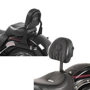 Set: Sissy Bar für Harley Davidson Fat Boy Special/ Lo 10-17 CSS schwarz Craftride + Fahrer Rückenlehne Tech für Harley Davidson Softail Modelle 07-17 Craftride_1