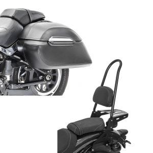 Set: Seitenkoffer Set Indian Scout / Bobber / Sixty Craftride K3 33Ltr in schwarz + Sissybar für Indian Scout / Sixty 15-21 Craftride Fast Rider-XL inkl. Gepäckträger schwarz_1