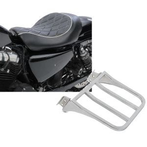 Set: Solo Sitz für Harley Sportster 883 Iron 09-20 Craftride SR4 Sitzbank + Gepäckträger für Harley Sportster 883 Iron 09-20 chrom Craftride_1