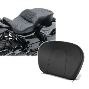 Set: Sitzbank für Harley Street Glide Special 15-21 Craftride TG3 in schwarz + Sissybar Rückenpolster für Harley Davidson Street Glide Special 15-21 schwarz Craftride_1