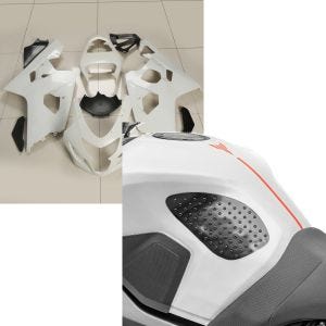 Set: Verkleidung für Suzuki GSX-R 750 / 600 04-05 Zaddox ABS Vollverkleidung Rennverkleidung + Seiten Tankpad für Suzuki GSX-R 750 / 600 Grip S_1
