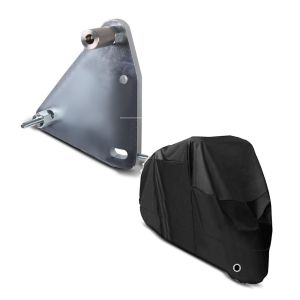 Set: Adapterplatte für ConStands Power Triumph Speed Triple /R/ S 11-20 + Abdeckplane Triumph Speed Triple / R / RS / S / Twin Craftride XL in schwarz_1
