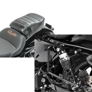 Set: Sozius Sitz mit Polsterung für Harley Sportster Forty-Eight 48/ 883 Iron Craftride + Satteltaschenhalter für Harley Sportster Forty-Eight 48 16-20 links Craftride_1