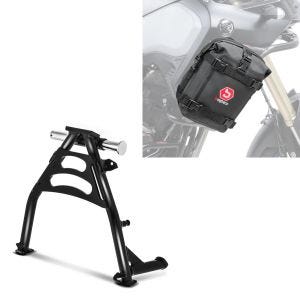 Set: Hauptständer Honda Transalp XL 650 V 00-06 Mittelständer ConStands + Sturzbügeltasche für Honda Transalp XL 700 / 650 / 600 V Bagtecs K3 6Ltr schwarz_1