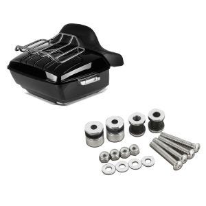 Set: Topcase King OLR für Harley Fat Boy / 114 schwarz Craftride + Anbausatz Docking Hardware Kit für Harley-Davidson Fat Boy 90-99 Craftride_1