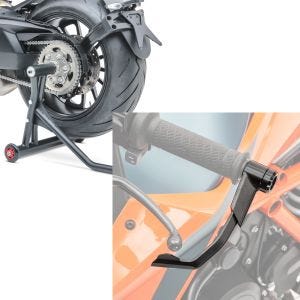 Set: Einarmständer KTM 1290 Super Duke GT 16-21 Montageständer ConStands Single-Racing schwarz matt + Hebelschützer für KTM 1290 Super Duke GT / R X1 schwarz_1