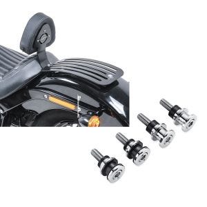 Set: Set Fahrer Rückenlehne Gepäckträger für Harley Softail Standard 20-21 Craftride Sissybar + Anbausatz Docking Hardware Kit für Harley-Davidson Softail 18-21 52300646 Craftride_1