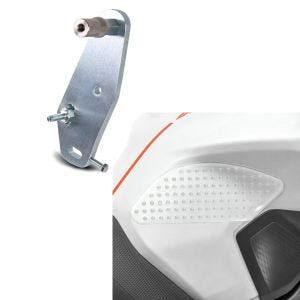Set: Adapterplatte für ConStands Power BMW S 1000 RR 2014 + Seiten Tankpad Grip Pad M für BMW S 1000 R / RR / XR_1