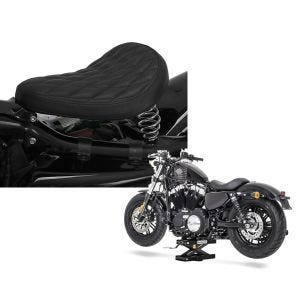 Set: Solo Federsattel für Yamaha XV 750 / 535 / 250Virago BR11 Craftride + Hebebühne für Yamaha XV 750 / 535 / 250 Virago Scherenheber ConStands Mini-Lift schwarz_1
