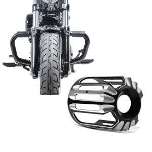 Set: Sturzbügel Mustache II für Harley Davidson Sportster Forty-Eight 48 10-20 Schutzbügel schwarz Craftride + Ölfilter Abdeckung für Harley Davidson Sportster Forty-Eight 48 10-20 Craftride HF1_1