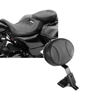 Set: Sitzbank für Harley Street Glide Special 15-21 Craftride RH3 schwarz + Fahrer Rückenlehne Round für Harley Street Glide Special 15-21 Craftride_1