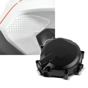 Set: Seiten Tankpad Grip Pad M für Suzuki GSX-R 750 / 600 + Lichtmaschinendeckel für Suzuki GSX-R 600/ 750 00-03 Limadeckel Motordeckel_1