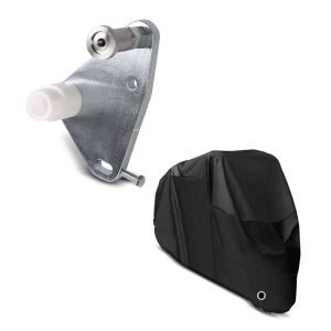 Set: Adapterplatte für ConStands Power Suzuki GSR 750 11-16 + Abdeckplane Suzuki GS 500 F / 500 / E  GSR 750 / 600 Craftride XL in schwarz_1