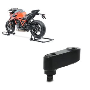 Set: Einarm Montageständer Set für Honda CB 1000 R 08-16 hinten vorne RB + Spiegelverlängerung Honda CB 1000 R 08-16 Tourtecs Paar 40mm schwarz_1
