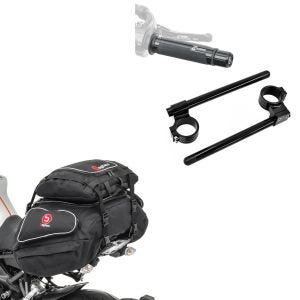 Set: Hecktaschen Set Honda CBR 1000 RR Fireblade / SP / SP-2 Bagtecs X50 und X52 + Stummellenker Set für Honda CBR 1000 RR Fireblade / SP Clip On 22mm und Griffe Zaddox S-G1_1