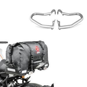 Set: Sturzbügel Indian Scout/ Sixty/Bobber 15-21 Craftride chrom + Hecktasche Drybag für Indian Scout Bobber / Twenty SX45_1
