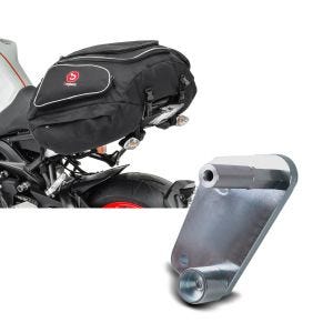Set: Hecktasche Honda Hornet 600 Gepäcktasche hinten Bagtecs X50 50Ltr schwarz + Adapterplatte für ConStands Power Honda Hornet 600 07-13_1