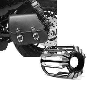 Set: Schwingentasche + Halter für Harley Sportster Forty-Eight 48 10-20 Craftride + Ölfilter Abdeckung für Harley Davidson Sportster Forty-Eight 48 10-20 Craftride HF1_1