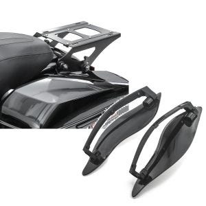 Set: Gepäckträger TP Abnehmbar für Harley Davidson Street Glide Special 15-21 schwarz Craftride + Seitlicher Windabweiser für Harley-Davidson Touring 14-21 schwarz Craftride_1