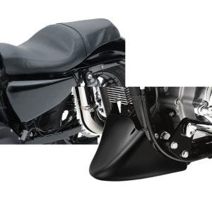 Set: Doppel Sitzbank für Harley Davidson Sportster Forty-Eight 48 10-20 BL Sitz Craftride + Bugspoiler für Harley Sportster Forty-Eight 48 10-20 Craftride_1